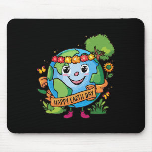 Cute Planet Earth Awareness Day Happy Earth Day Mouse Pad