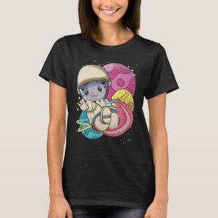 Cute Planets Amphibian Animal Astronaut Outer Spac T-Shirt