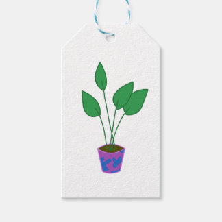 Cute Plant in Plantpot Houseplant Gift Tag
