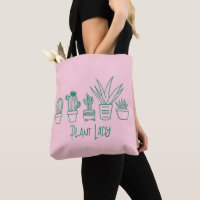 Cute Plant Lady Funny Cactus Quote in Pink Green