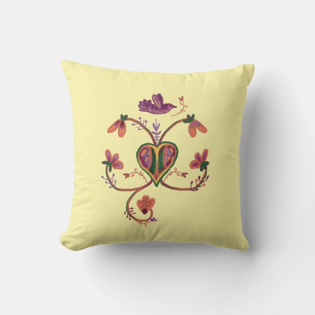 cute plants ornamental  cushion (Front)