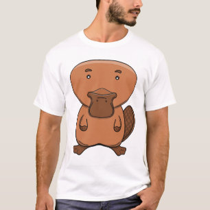 Cute Platypus Kawaii Australian Animal Cartoon T-Shirt