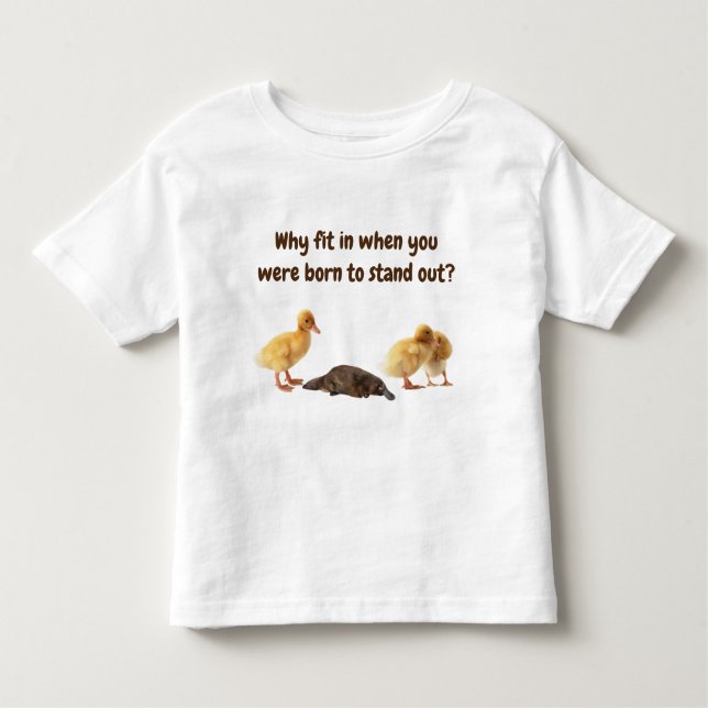 Cute Platypus T-Shirt for Toddlers (Front)