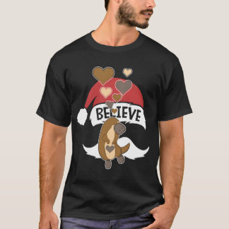 Cute Platypus With Hearts I Love Platypuses T-Shirt