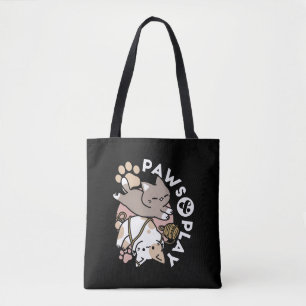Cute Playful Cats Design – Fun Paws and Play Art Tote Bag