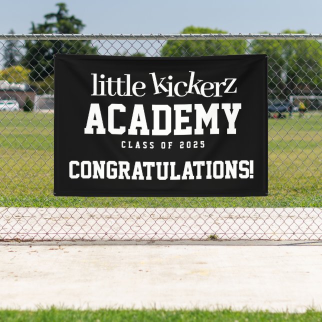 Cute Playful Child Soccer Academy Class of 20XX Banner (Insitu)