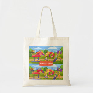 Cute Playful Colourful Kids' Playground Tote Bag