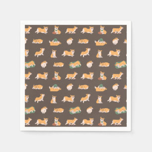 Cute Playful Corgi Napkin