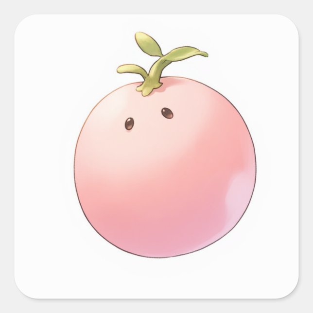 Cute Playful Design Square Sticker (Front)