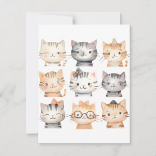 Cute Playful Kittens Holiday Card