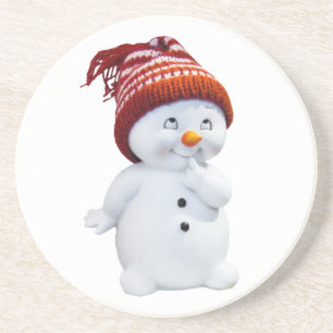 CUTE PLAYFUL SNOWMAN COASTER