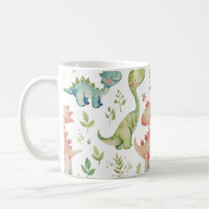 Cute playing dinosaurs  coffee mug