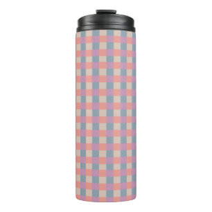 Cute Pleasantly Plaid Pattern Thermal Tumbler