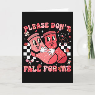 Cute Please Don't Fall For Me Rn Pct Cna Nurse Val Card
