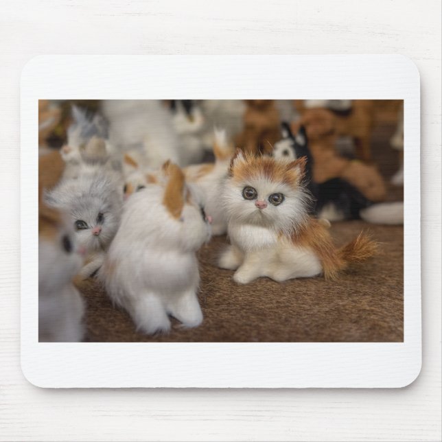 Cute Plushy Kittens Mouse Pad (Front)