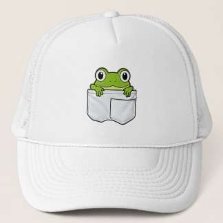 Cute Pocket Frog Trucker Hat