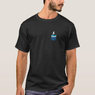 Cute Pocket Orca Ocean Animal Killer Whale Zip Ho T-Shirt