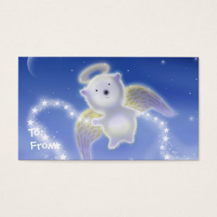 Cute Polar Bear Angel Cub Gift Tags