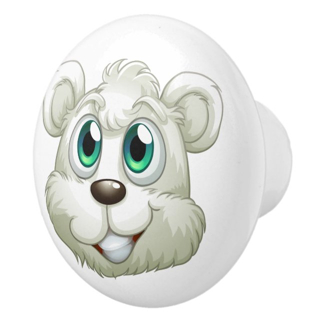 Cute Polar Bear Ceramic Knobs (Right)