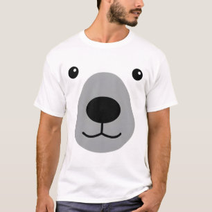 Cute Polar Bear Face Halloween Costume Funny T-Shirt