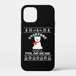 Cute Polar Bear Family Animal Lover Christmas iPhone 12 Mini Case