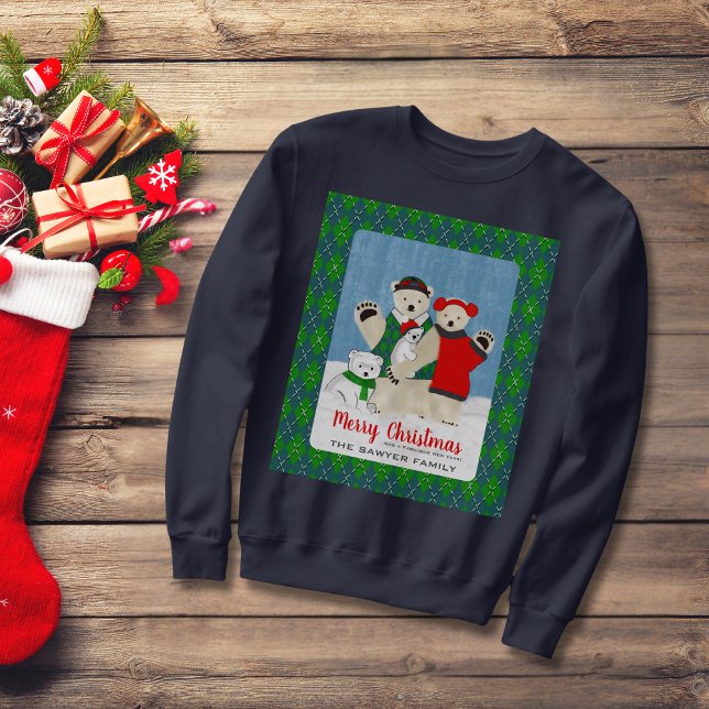 Cute Polar Bear Family Ugly Christmas Sweater (Creator Uploaded)