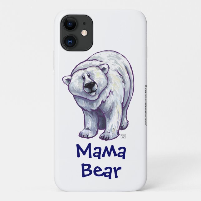 Cute Polar Bear for Mum Case-Mate iPhone Case (Back)