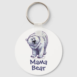 Cute Polar Bear for Mum Key Ring