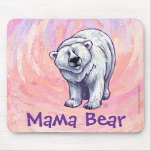 Cute Polar Bear for Mum Mouse Pad
