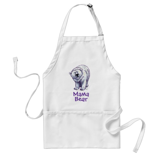 Cute Polar Bear for Mum Standard Apron (Front)