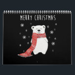 Cute Polar Bear  Merry Christmas Xmas Calendar<br><div class="desc">Cute Polar Bear Merry Christmas Xmas This cute polar bear lover for girls and women would make a great gift idea for Christmas, Birthday, Polar Bear Birthday Supplies, Mothers Day, Anniversary, Graduation, Back To School or just because. Perfect gift idea for polar bear lover. Polar Bear funny cute animal lover...</div>