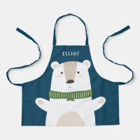 Cute Polar Bear Modern Kids Blue