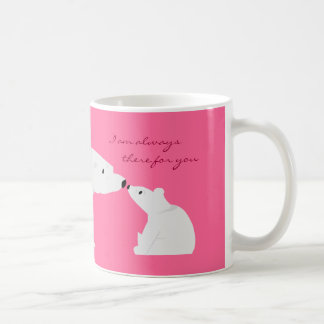 Cute Polar Bear Mug: Always there for you Coffee Mug
