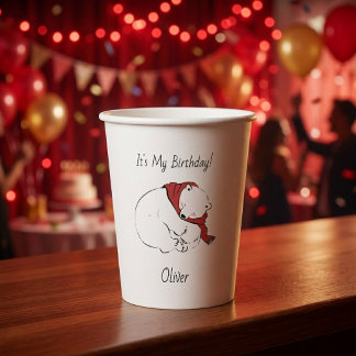 Cute Polar Bear Paper Cups