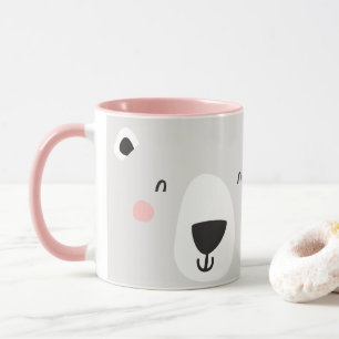 Cute polar bear personalised children's mug
