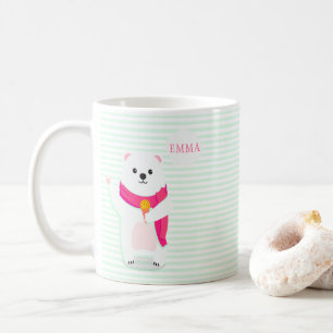 Cute Polar Bear Personalised Mug