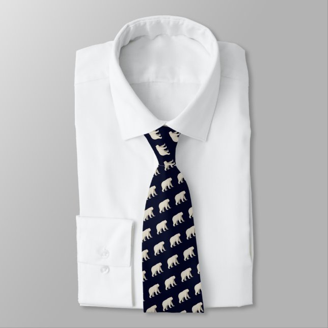 Cute Polar Bear Tie (Tied)