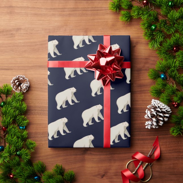 Cute Polar Bear Wrapping Paper (Holiday Gift)