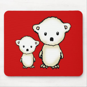 Cute Polar Bears Mousepad