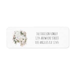 Cute Polar Bears Return Name Address Label