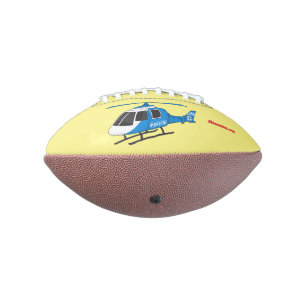 Cute police department helicopter chopper cartoon football