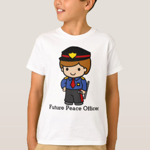 Cute Police man with baton T-Shirt
