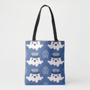 Cute Police Officer Ghost Tote Bag