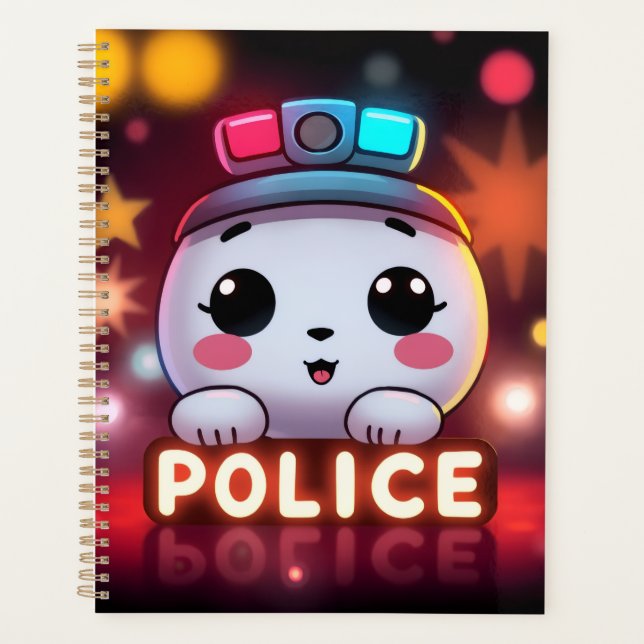 Cute Police Squad – Adorable Patrol Design Planner (Front)