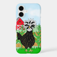Cute Polish Chicken and Farm