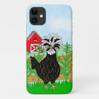 Cute Polish Chicken and Farm