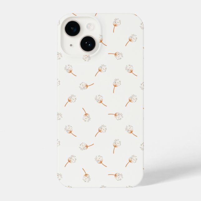 Cute Polka Dot Flower Pattern iPhone Case (Back)