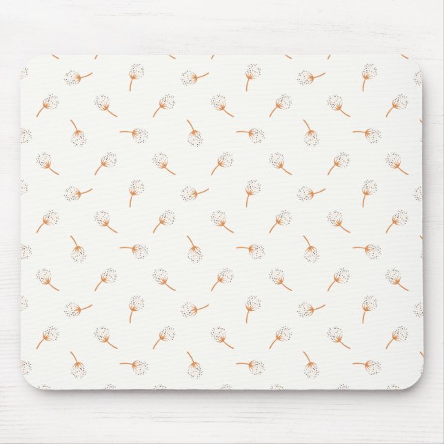 Cute Polka Dot Flower Pattern Mouse Pad (Front)