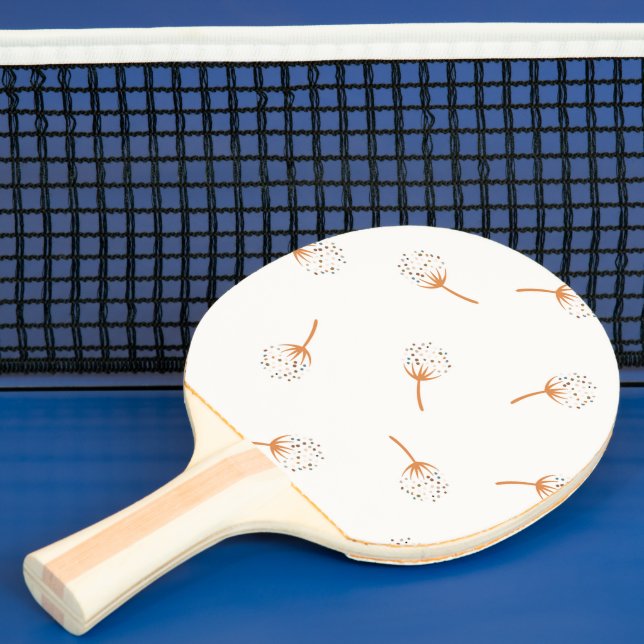 Cute Polka Dot Flower Pattern Ping Pong Paddle (Insitu)