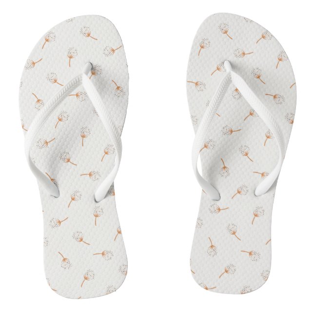 Cute Polka Dot Flower Pattern Thongs (Footbed)